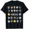 Monde Sonnensystem Weltraum Weltall Astronomie T-Shirt