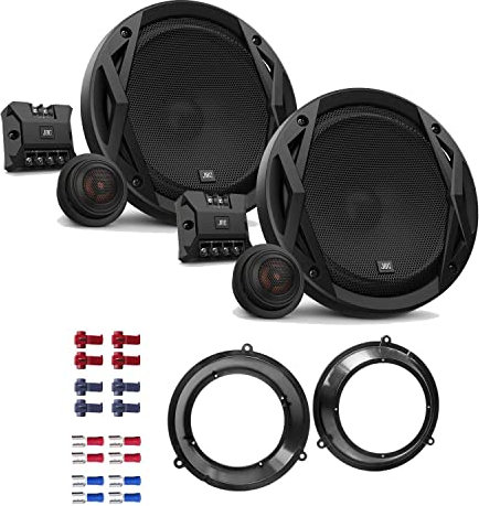 JBL Club 6500C Lautsprecher mit Einbauset passend für FIAT Panda (169) 2003-2012 Türen vorne 360 Watt 165mm 2 Wege Kompo Auto KFZ PKW Boxen
