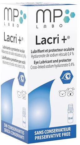 MP Labo Lacri+ Eye Drops for Cats and Dogs - Preservative-free eye drops; moisturises and supports dry eyes and corneal health