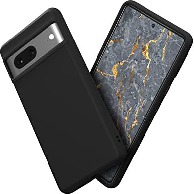 RhinoShield Case kompatibel mit [Pixel 7] | SolidSuit - Stoßdämpfende & schlanke Schutzhülle mit Premium Finish - 3.5 Meter Fallschutz - Klassik Schwarz