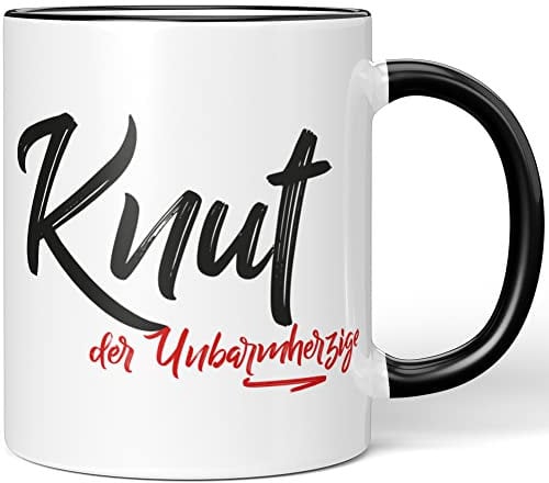 JUNIWORDS Tasse, Knut, der Unbarmherzige, Schwarz (5256083)