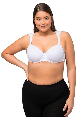 Ulla Popken Damen große Größen Übergrößen Plus Size BH-Trägerpolster, 4er-Pack
