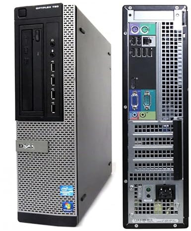 Ordinateur de Bureau Dell OptiPlex 790 DT Intel/RAM 8 Go/SSD 240Go/Windows 11 Pro/Wi-FI/DVD-ROM/USB (certifié remis à Neuf)