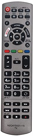 N2QAYB001115 N2QAYB001120 N2QAYB001178 N2QAYB001179 Replacement Remote Control -VINABTY-Fit for Panasonic Viera TV TX-49EXW604S TX-40EXX689 TX-43EXW754 TX-49EXX689 TX-40EXW735 TX-49EXF687
