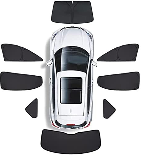 GHIOSA Auto Finestrini Laterali Parasole per VW Golf 7 2013-2019,Tendine Parasole Block Raggi UV Tenda da Sole Styling Accessori,8pcs Full Set