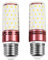 Tokira E27 12W ampoules LED, 30 * 105mm, 1350 lumens, ampoules de maïs filetées, 84 ampoules LED, 3000k lumière chaude, non dimmable, Groupe de 2 【Classe d'efficacité énergétique E】