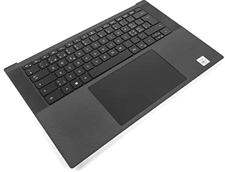 Dell XPS 9500/9510/9520/9530 Palmrest, Touchpad & SWISS Backlit Keyboard - 0G6RGD + 0PD3N6 (JFR91) (Renewed)