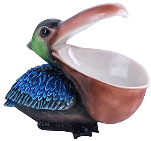 Cabilock Estatua De Tucán De Resina Multifuncional Organizador De Llaves y Dulces Decoración De Escritorio