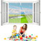 Magnetic Fly Insect Net Screen Door, 95x115 cm Vorhänge gegen Fliegen Moskito Klettverschlussmontage Fenster Mückennetz Magnet Fenster für BalkonFenster Wohnwagen- Weiß H