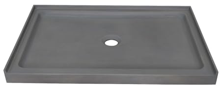 Duschtasse - Beton - 121,5 x 81,5 x 9,5 cm - RIAZOS
