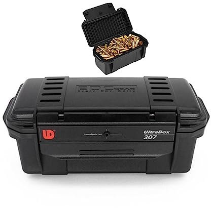 ACEXIER Taktische Kugelaufbewahrungsbox Feld Stoßfeste Munitionsbox Outdoor-Jagd Versiegelter Behälter mit Polsterpolster für die Jagd (Black)