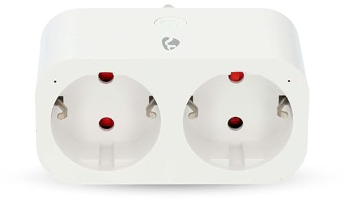 Nedis SmartLife Smart Stecker - Wi-Fi - Leistungsmesser - 3680 W - Type F (CEE 7/7) - 0-55 °C - Android/IOS - Weiss - 1 Stück