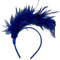 Kaohxzklcn Serre-tête à plumes avec plumes - Bandeau burlesque avec plumes - Accessoire de Mardi Gras