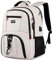 YIORMIOR Schulrucksack Jungen Mädchen Teenager Rucksack Herren Damen für 15,6 Zoll Laptop Rucksack Arbeit Wasserdicht Business Daypacks mit USB