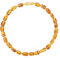 ELEGAMBER Baltische Bernstein Schmuckset, Halskette und Armband, Mehrfarbiger Bernstein in Gelb und Braun (Cognac, 45cm)
