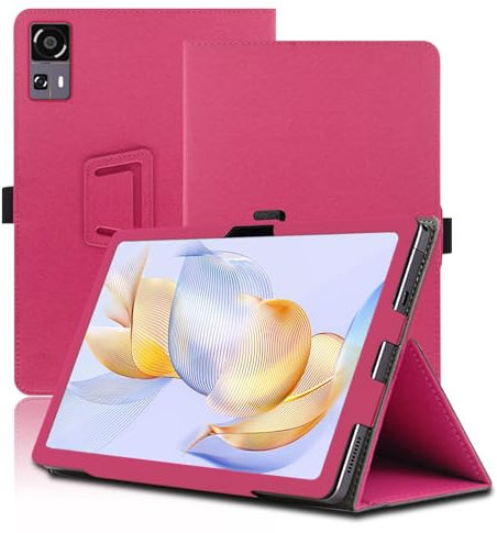 Case for Acer Gadget E10 ETPad 10.95 inch, Acer Gadget E10 ETPad Tablet Case, Folding Stand Protective Cover with Pencil Holder and Wrist Strap, Full Protection. (Red)