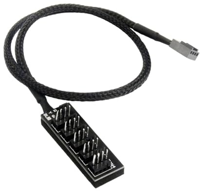 PC Fan Hub | Computer Fan Splitter | Box Fan Control Center | 4 Pin Fan Splitter & Case Fan Controller | T Control