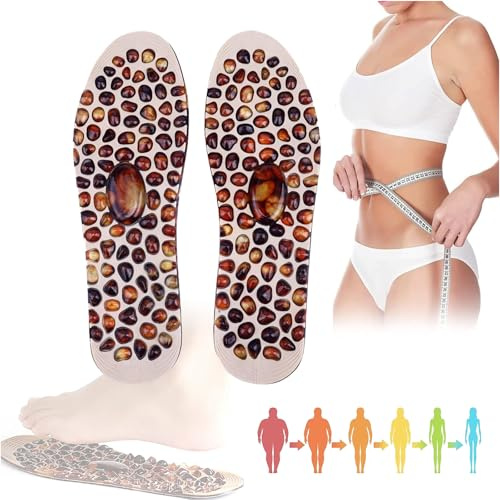 Magnetische Akupressur Einlegesohlen, Einlegesohlen Massage Reflexzonen, Schuheinlagen mit Magnet zum Abnehmen für Herren Damen, Original Komfort Einlagen, Verteilt Fußdruck S (35-40) 2 Pairs