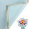 20 Blatt Blumenstrauß Geschenkpapier Wasserdicht Blumenpapier Geschenkpapier Blumenpapier für Hochzeit Geburtstage Party Dekoration DIY Kunsthandwerk 57 x 57 cm (Himmelblau und Goldrand)