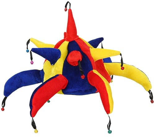 XineYuor Narrenkappe,Clown-Hut,Clown Kostüm Accessoire,Lustige Mützen,Fasching Hut für Erwachsene Kinder Karneval Partykostüm Requisiten Partygeschenk Bühnenzubehör