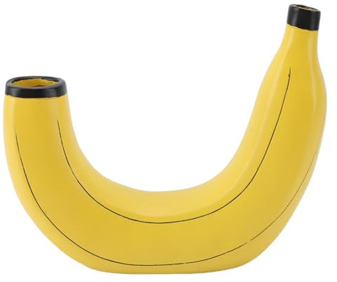 Restokki Banana Vase ation Stilvoller Harz -Ornament Home Office Schreibtisch Schlafzimmer Bauernhaus