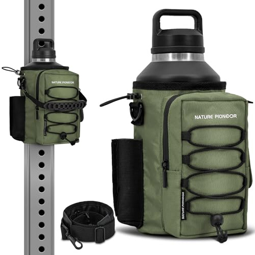 NATURE PIONEOR Magnetic Gym Bag Magnet Water Bottle Holder 46 64OZ