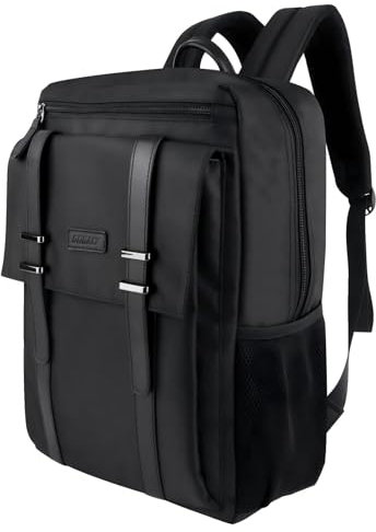 Dobaly Zaino Uomo per Lavoro, Zaino Computer Portatile, Impermeabile Uomo Donna per Computer PC Portatile Disponibile in 2 misure (Nero-2501-15.6Pollici)