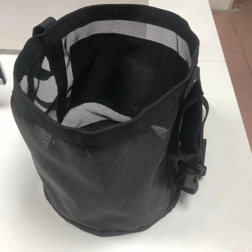 Atmungsaktiver Futterbeutel für Pferde mit verstellbaren Riemen und wasserdichter Unterseite für zuverlässigen Gebrauch (M)