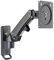 F120 17-27 Inch Gas Spring TV Wall Mount Bracket LCD Monitor Stand Aluminum Arm Bracket 360 Degree Rotation(MATTE CHARCOAL)