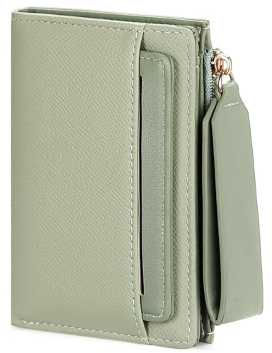 FALAN MULE Geldbörse Damen PU Leder, Portemonnaie Damen klein Geldbeutel mit viele Kartenhalter Geldbörse mittelgroß Brieftasche mit Reißverschluss-Armband und Münzfach
