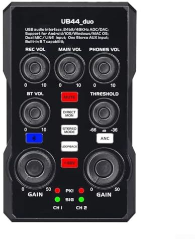 Carte son externe pour chant, interface audio portable avec réduction du bruit, compatible avec ordinateur et appareils mobiles