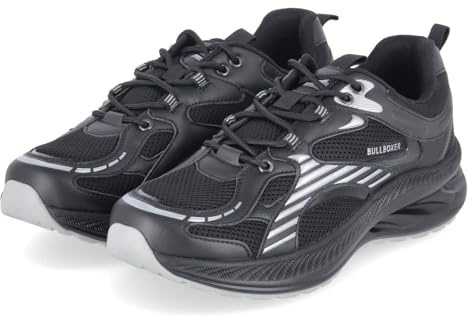 BULLBOXER 7XJ0490101 2100 Herren Sneaker Low Textil & Synthetik in schwarz - Gr. 44