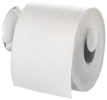 Wenko Super - Loc WC-Rollenhalter mit Wandhalter Kunststoff weiß