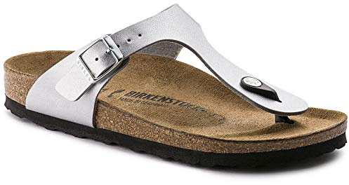 Birkenstock Thong ''Gizeh'' from Birko-Flor in Silver 37.0 EU N