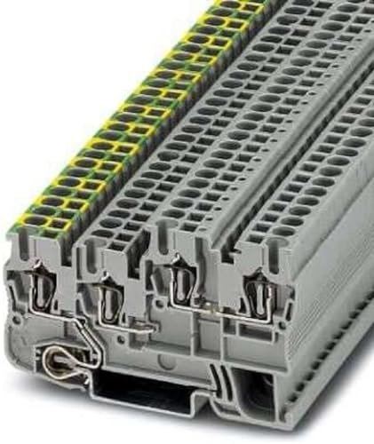 Phoenix Contact 5/3-PE/B/L, STIO 2 Connection Terminal 4 Grey, 2.5 mm², 250 V, Spring, Pack of 50