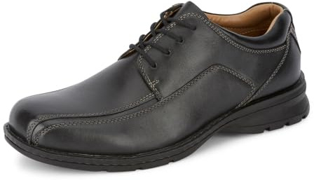 DOCKERS Mens Trustee Leather Cap Toe Dress Oxford Shoe, Black, 15 M