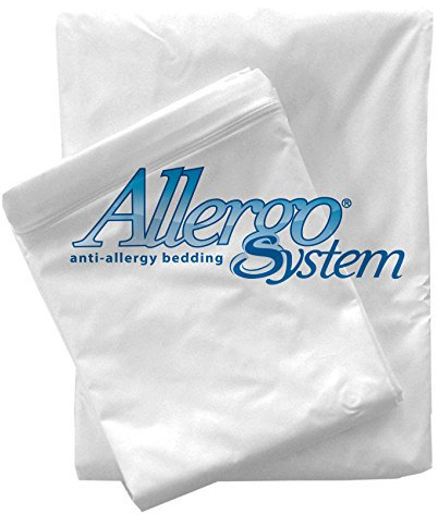 Allergosystem Set da Viaggio Coprimaterasso Antiacaro Matrimoniale 170x200cm e 2 Federe Cuscino Letto con Cerniera 50x80cm Made in Italy - Biancheria da Letto per Trasferte e Vacanze - Linea Sogno