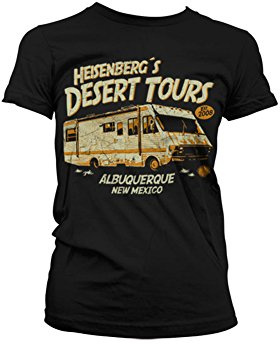 Officially Licensed Merchandise Heisenberg´s Desert Tours Women T-Shirt (Black), Small