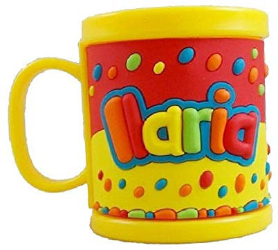TAZZA IN PLASTICA CON NOME ILARIA A RILIEVO - JT058