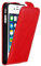 Cadorabo Custodia per Apple iPhone 4 / iPhone 4S in Rosso Mela - Protezione in Stile Flip con Chiusura Magnetica - Case Cover Wallet Book Etui
