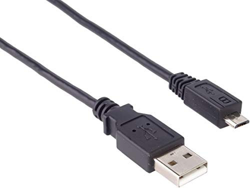 PremiumCord Cable de Conexión USB - Micro USB de 1,5m, USB A Macho a Micro B Macho, Cable de Datos USB 2.0 de Alta Velocidad 480Mbit/s, 5 Pines, 2x Blindados, AWG28, Color Negro, 1,5m