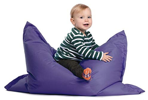 sunnypillow S Sitzsack, Outdoor & Indoor 100 x 70 cm mit 60L Styropor Füllung Sessel für Kinder & Erwachsene Sitzkissen Sofa Beanbag viele Farben und Größen zur Auswahl Violett