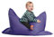 sunnypillow S Sitzsack, Outdoor & Indoor 100 x 70 cm mit 60L Styropor Füllung Sessel für Kinder & Erwachsene Sitzkissen Sofa Beanbag viele Farben und Größen zur Auswahl Violett