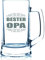 Beschdstoff Bierglas mit Gravur - Bester Opa - 0,5 Liter Bierseidel Geschenk