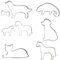 netproshop Große Plätzchenform Tiere Keksform Edelstahl mit und ohne Bastelset Auswahl, Auswahl:Hund/Set