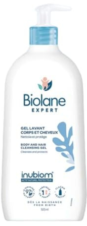 Biolane Expert Reinigungsgel für Körper und Haare, 500 ml