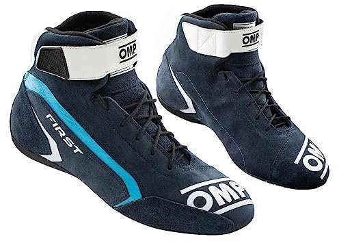 Omp Unisex FIA 8856-2018 Schuhe First Race My2021 Blau/Cyan Größe 44 Bootsschuh, Standard, EU