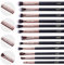 MSQ Custom Augen Make-up Pinsel Personalized Make-up Pinsel Set 12 Stück Lidschattenpinsel Customised Gravierte Name Geschenk für Lidschatten, Augenbrauen, Eyeliner, Blending Rose gold3