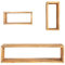Riess Ambiente Massives Wandregal 3er Set Hemingway 94cm aus Mangoholz Regal Holzregal 3er-Set Wandregale aus Massivholz