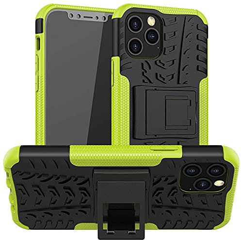 Verco Schutzhülle für iPhone 12 Pro Max Hülle, Armor Outdoor Handyhülle für iPhone 12 Pro Max Case Panzer Hardcase [Cover geeignet für Baustelle], Grün